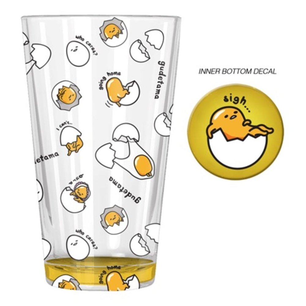Gudetama 16oz Pint Glass